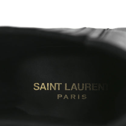 Saint Laurent Calfskin Brit Souple Ankle Boots 37.5 Black 9 of 11