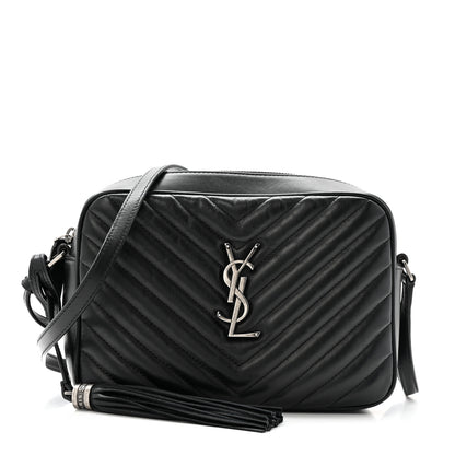 Saint Laurent Calfskin Matelasse Monogram Lou Camera Bag Black 1 of 14