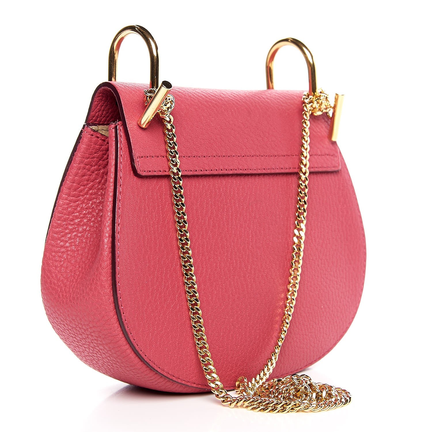 Chloe Grained Lambskin Mini Drew Shoulder Bag Dreamy Pink 3 of 7