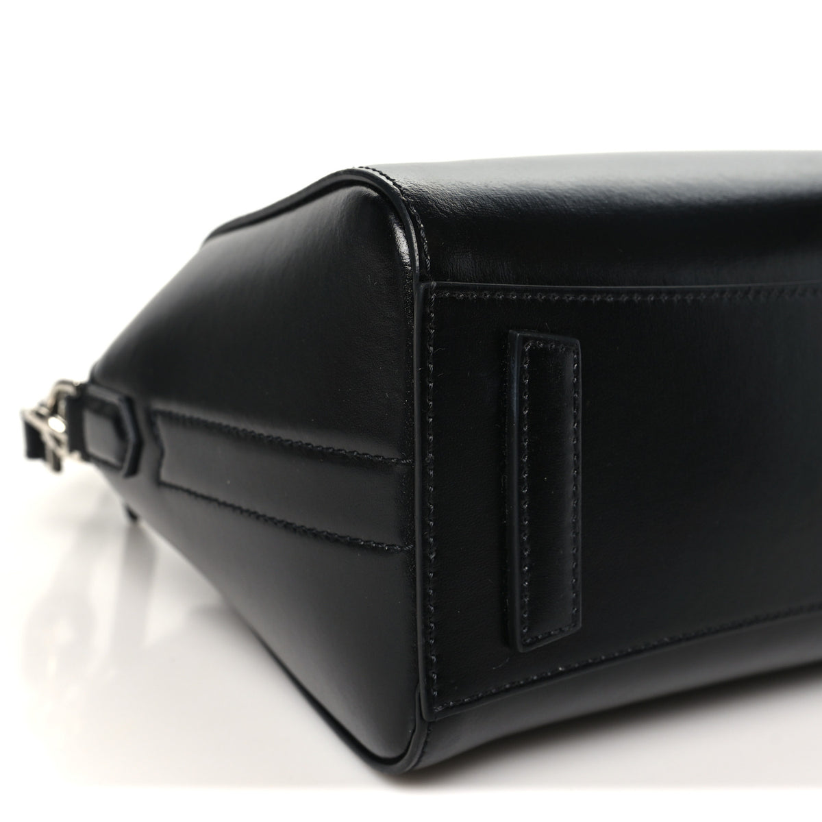 Shiny Lord Calfskin Mini Antigona Black