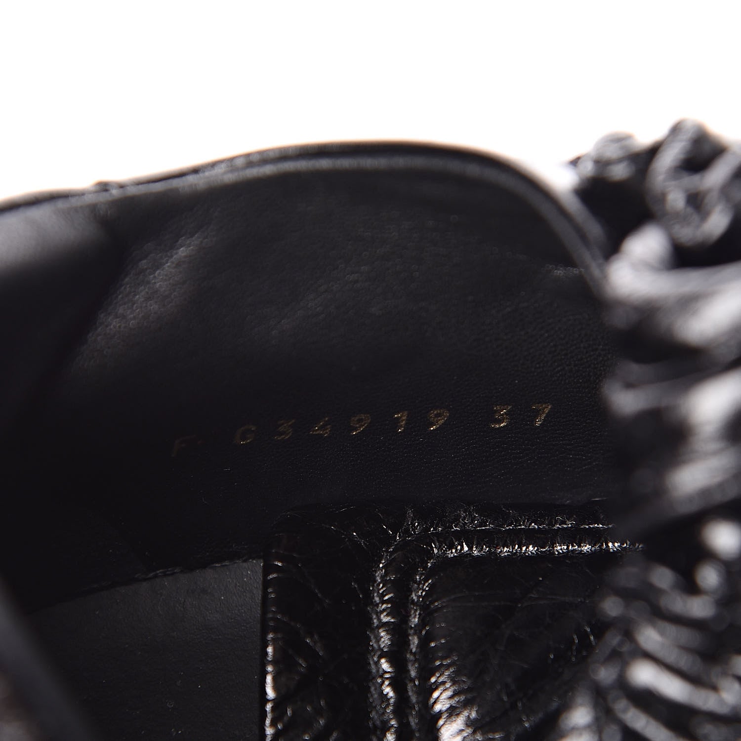Chanel Crumpled Calfskin Womens CC Bow Sneakers 37 Black 8 of 9