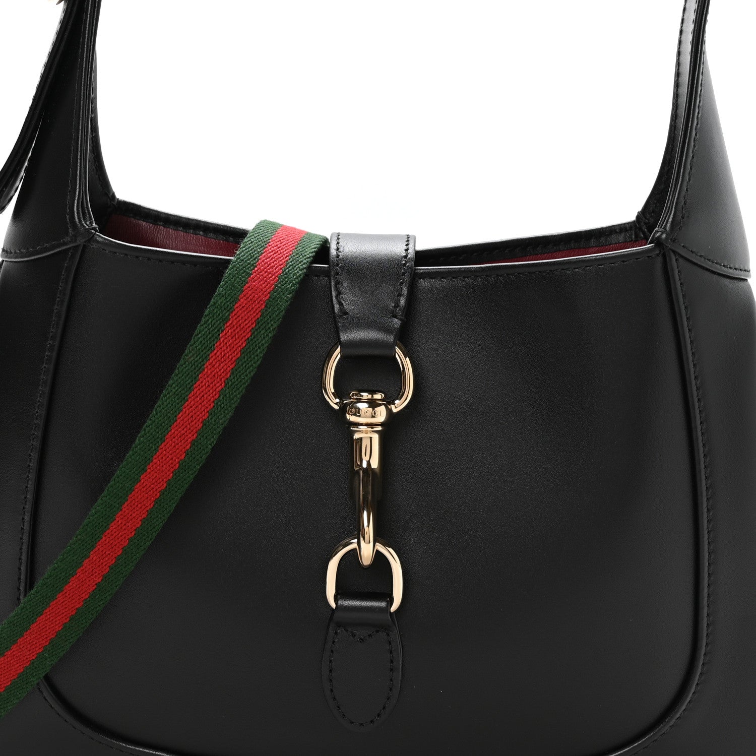 Gucci Calfskin Small Jackie Shoulder Bag Black 8 of 10