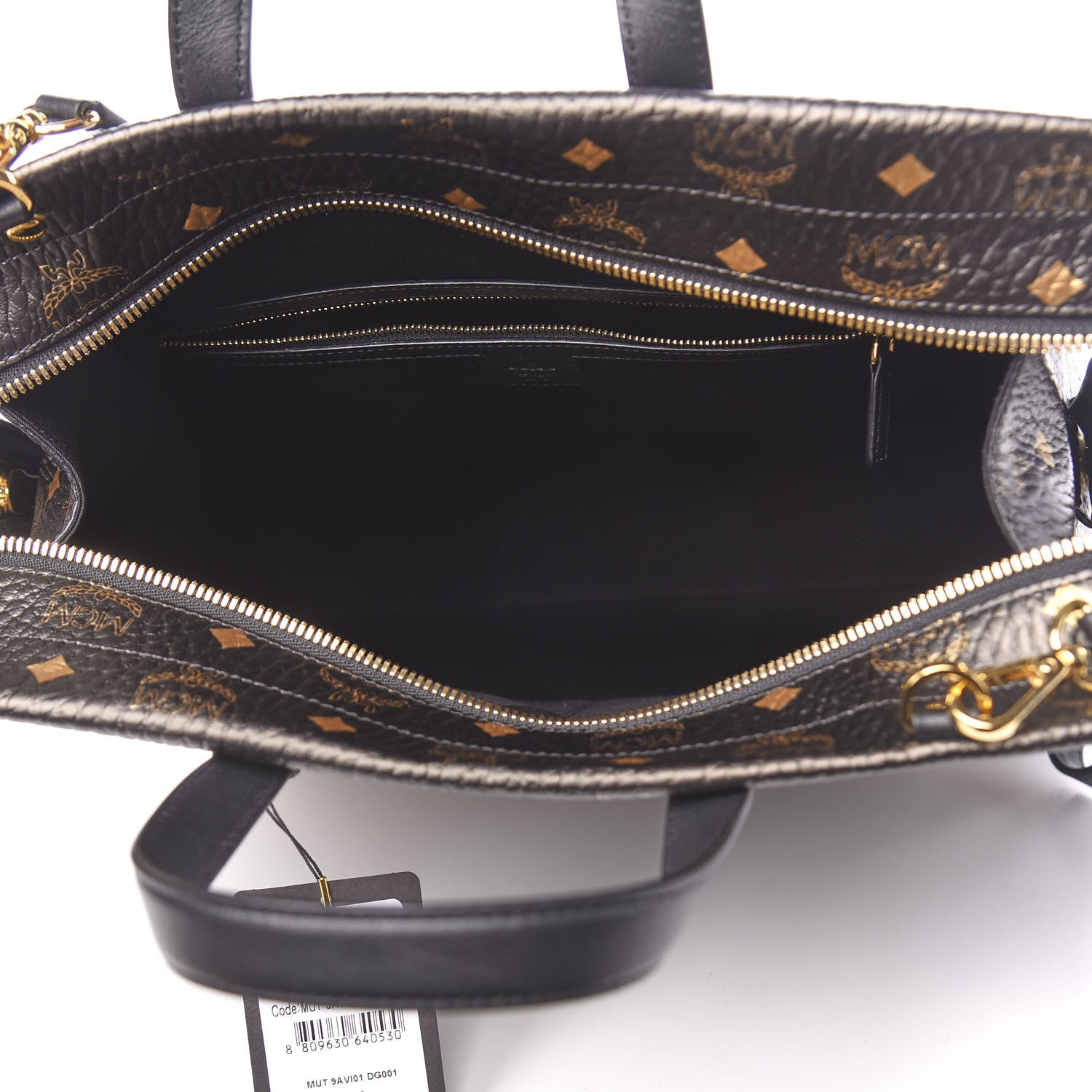 MCM Gradation Visetos Medium Tote Black Gold 5 of 10