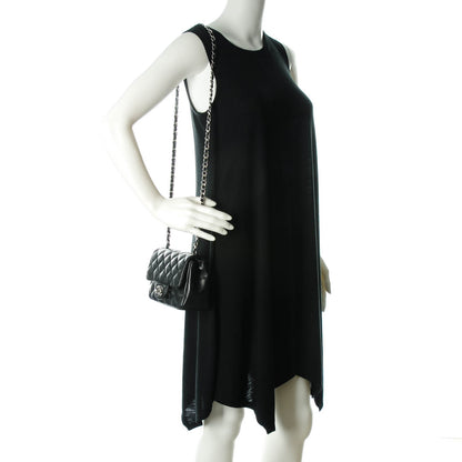 Chanel Lambskin Quilted Mini Square Flap Black 2 of 7