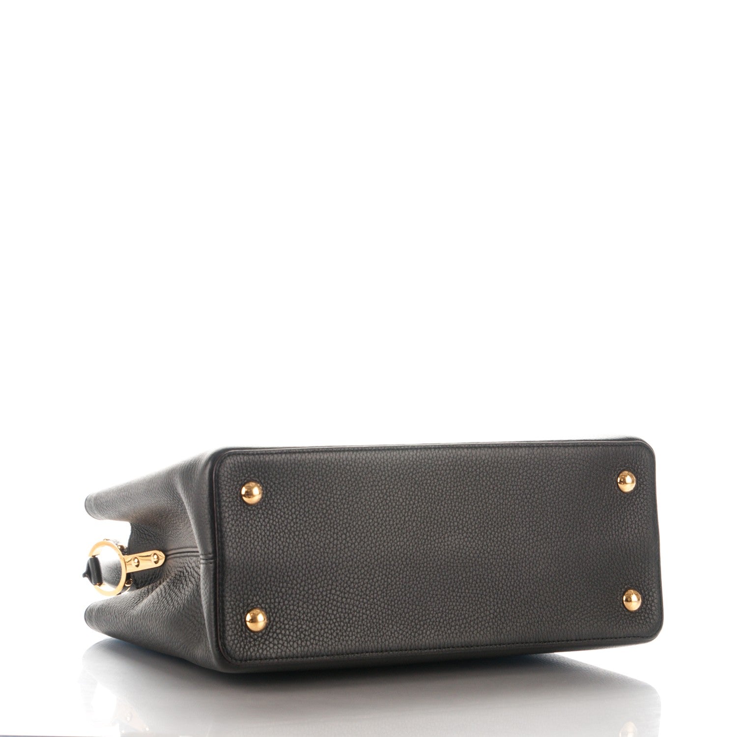 Louis Vuitton Taurillon Capucines MM Black 4 of 8