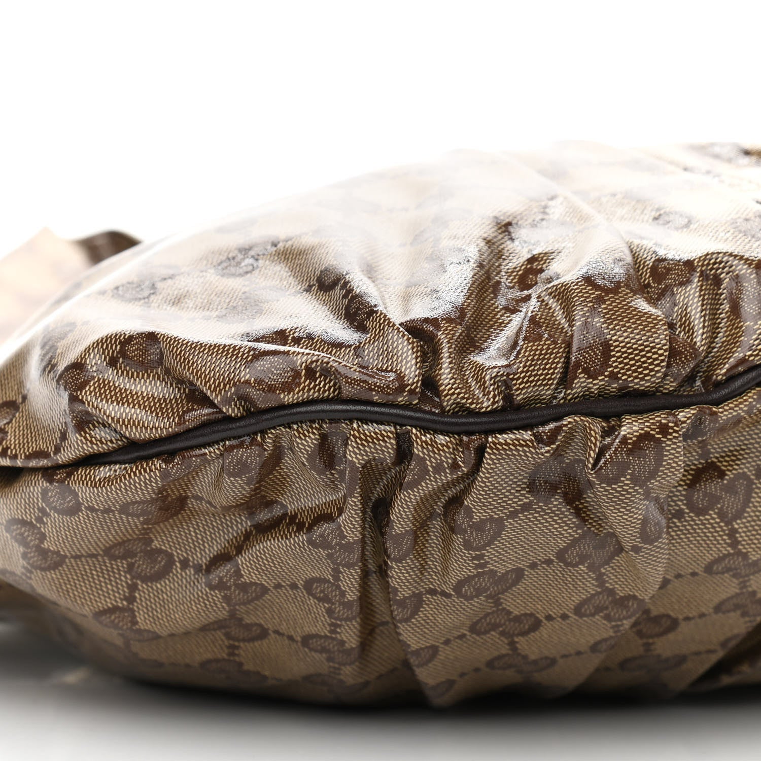 Gucci Crystal Monogram Small Hysteria Tote Dark Brown 9 of 12