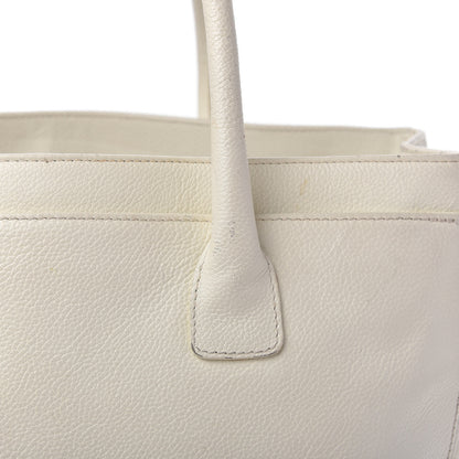 Chanel Caviar Cerf Executive Shopper Tote White 14 of 20