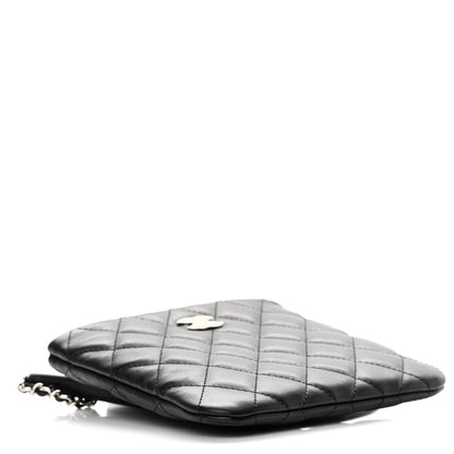 Chanel Lambskin Quilted Crossbody Bag Black 4 of 12