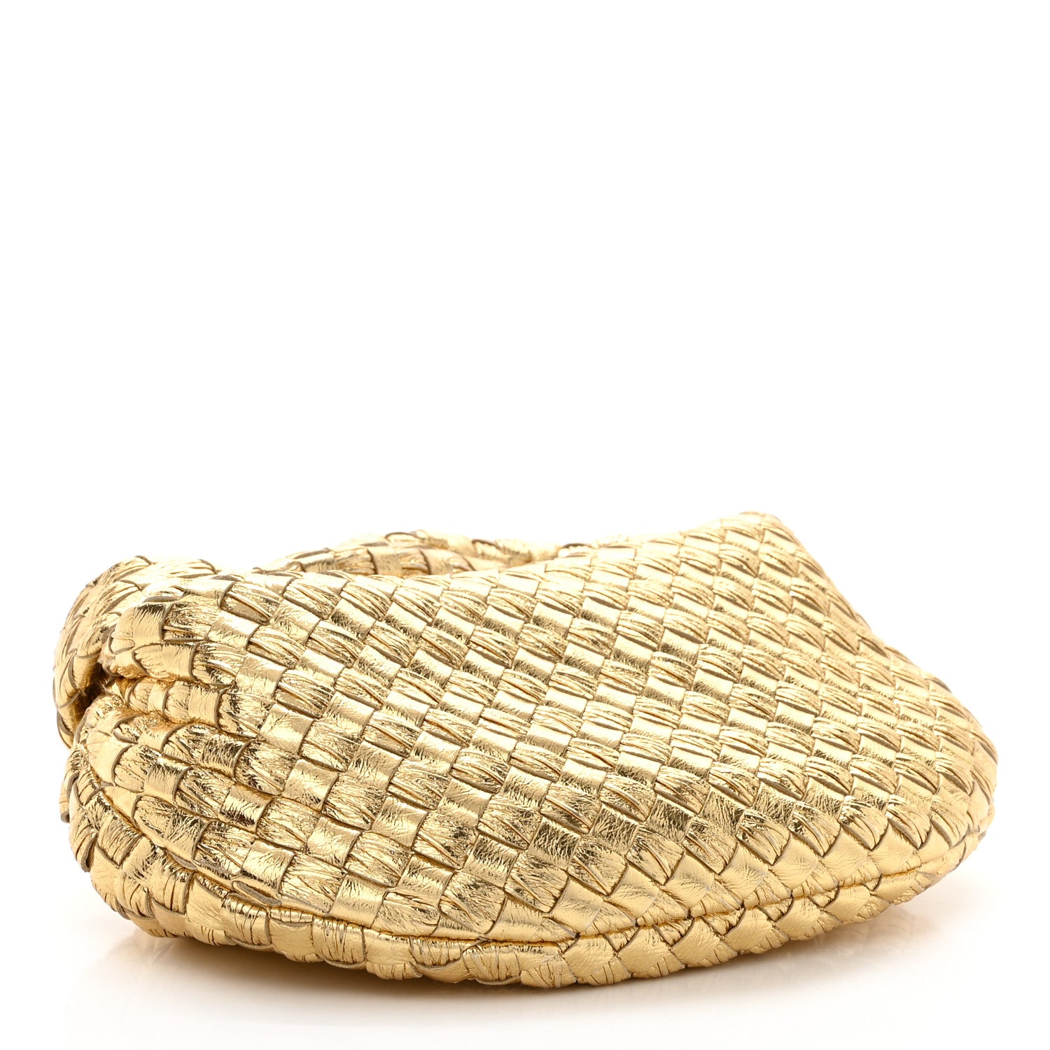 Bottega Veneta Metallic Nappa Intrecciato Mini Jodie Gold 4 of 10