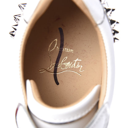 Christian Louboutin Calfskin Spikes Womens Vieira 2 Flat Sneakers 37 White 9 of 10