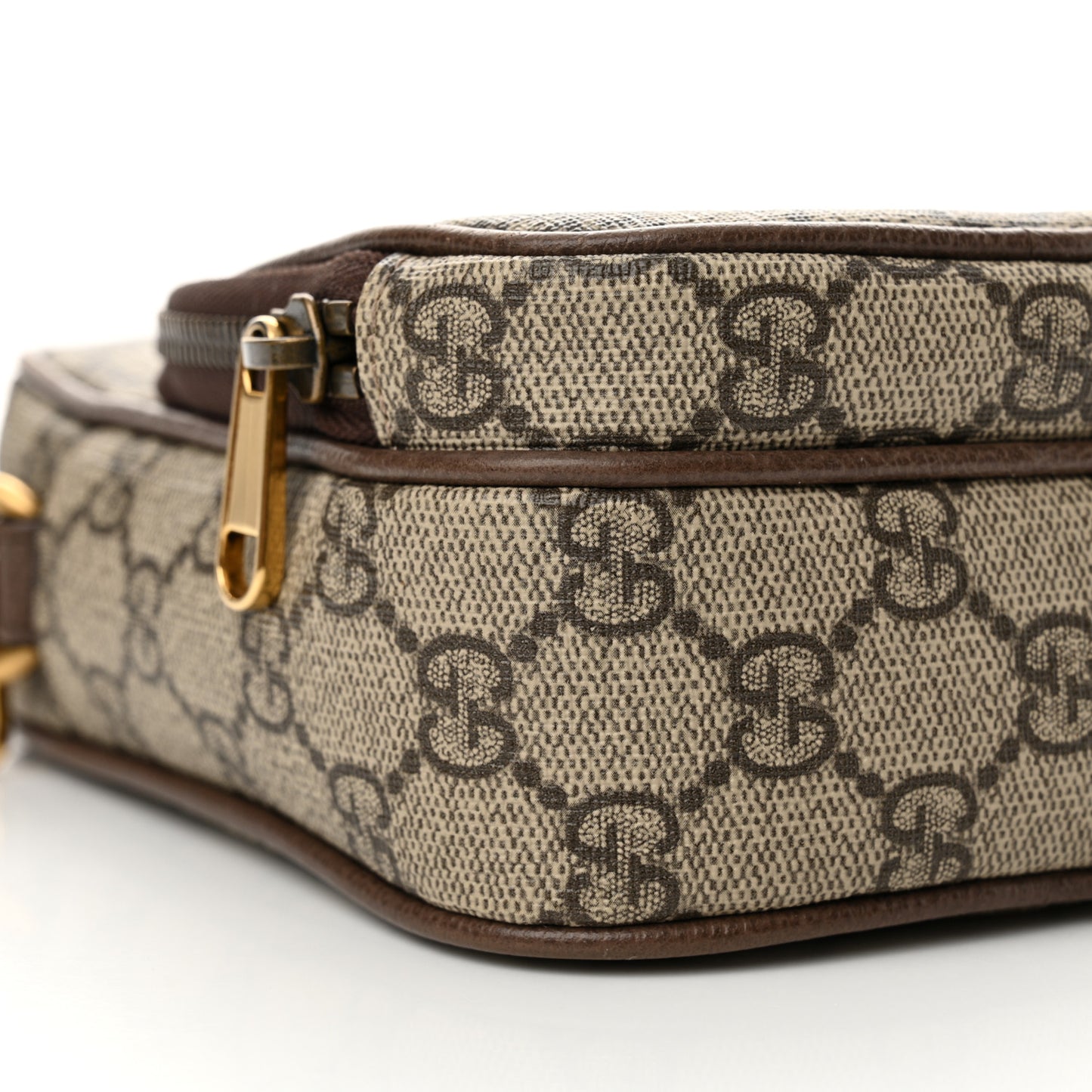 GG Supreme Monogram Mini Neo Vintage Double Zip Messenger Bag Beige New Acero Crop