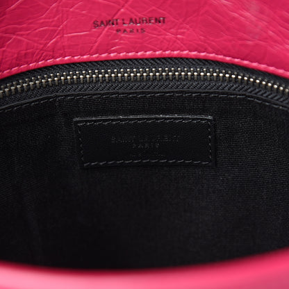 Saint Laurent Crinkled Calfskin Matelasse Monogram Medium Niki Chain Satchel Freesia 5 of 9