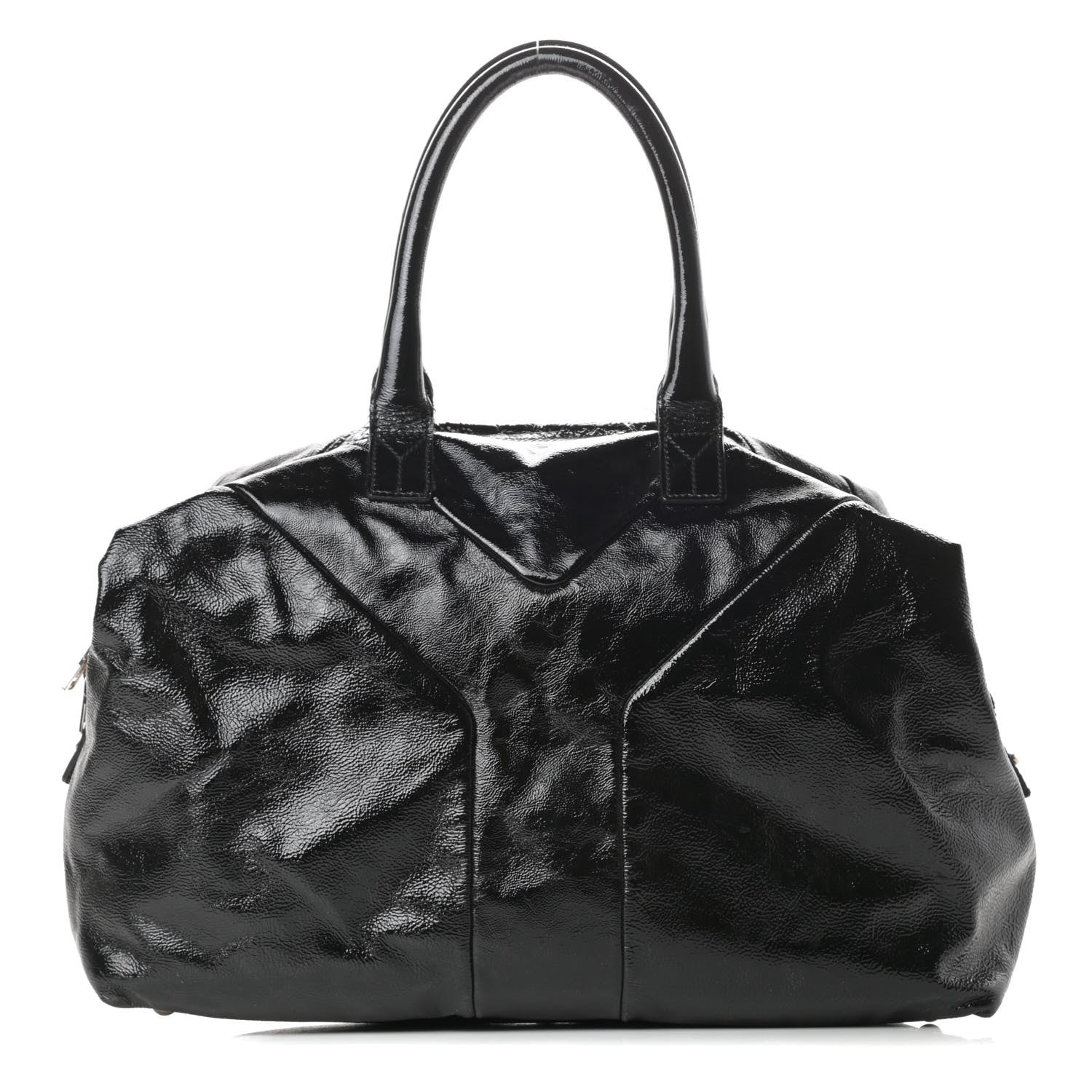 Saint Laurent Textured Patent Medium Easy Y Bag Black 1 of 13