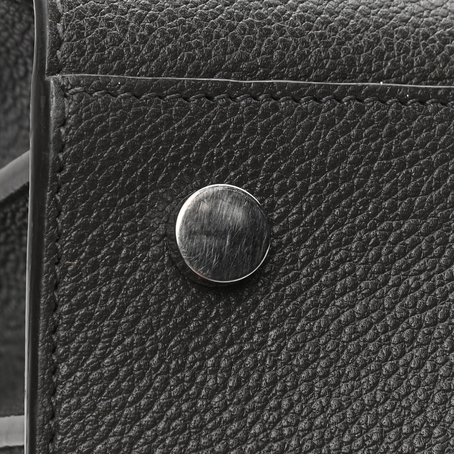 Saint Laurent Grained Calfskin Baby Sac De Jour Coal 5 of 6