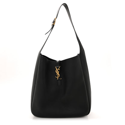Saint Laurent Smooth Calfskin Large Le 5 A 7 Soft Hobo Black 1 of 13