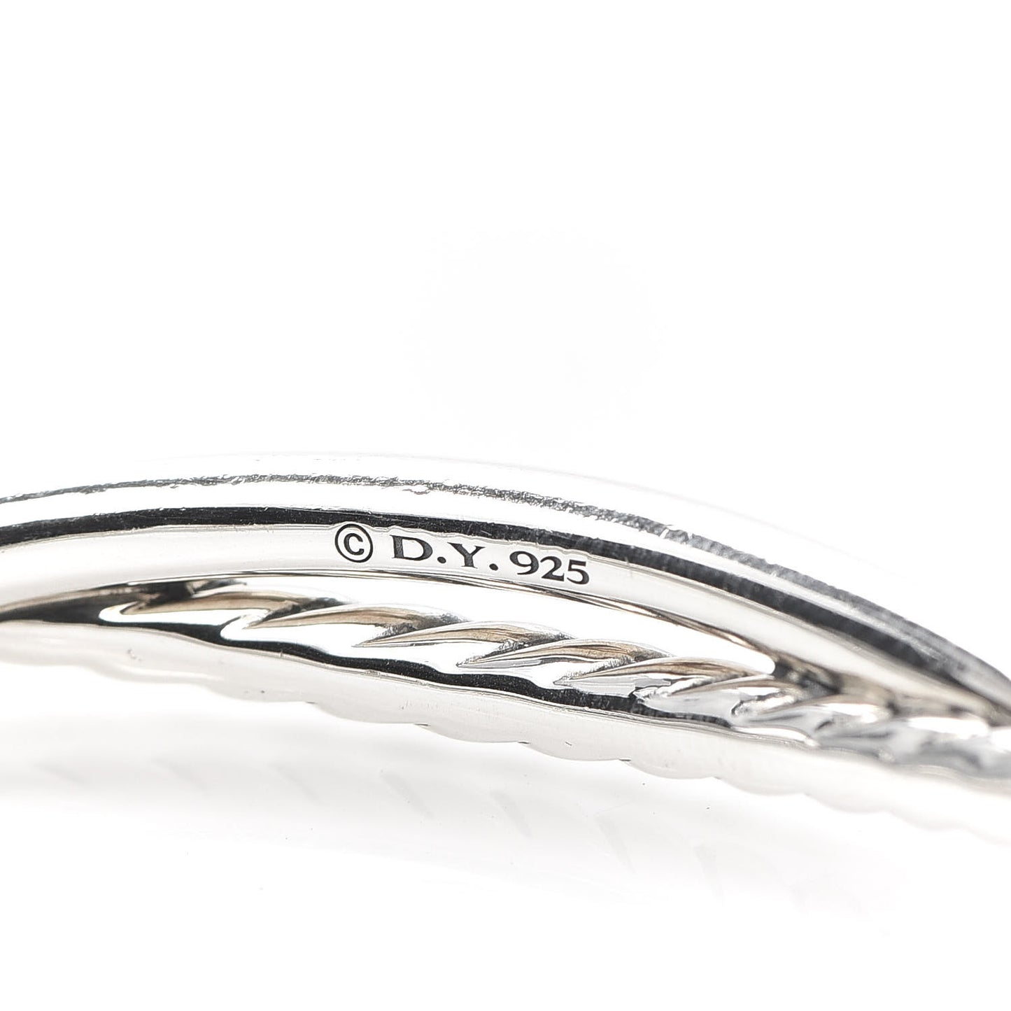 Sterling Silver Diamond Continuance Bangle Bracelet