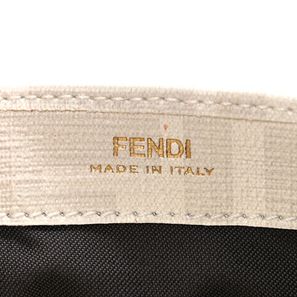 Fendi Glazed Fabric Vitello Liberty FF Logo Bikini Girls Inlay Continental Wallet On Chain Bianco Perla Multicolor 7 of 11