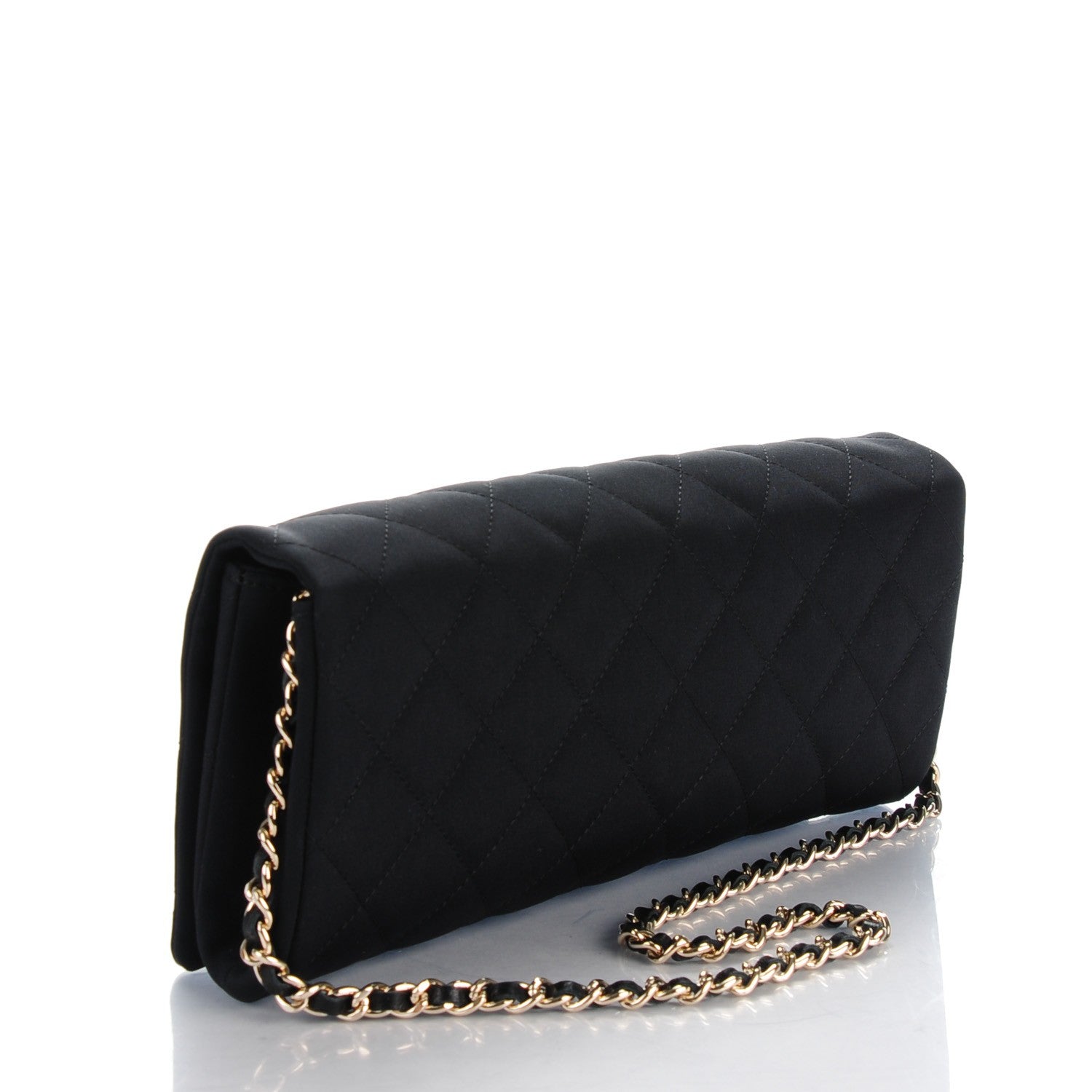 Chanel Nylon Quilted Camellia Flap Black 3 of 7