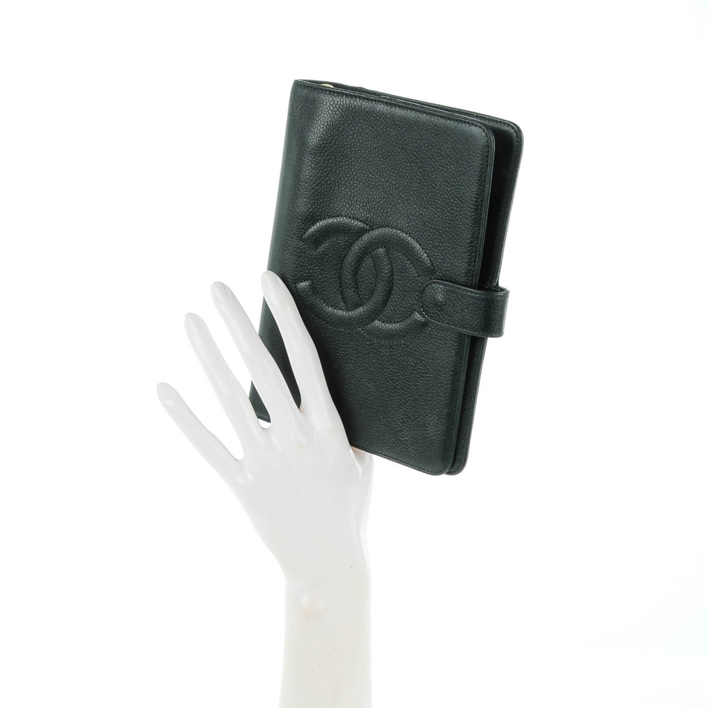 Caviar CC Small Ring Agenda Planner Dark Green