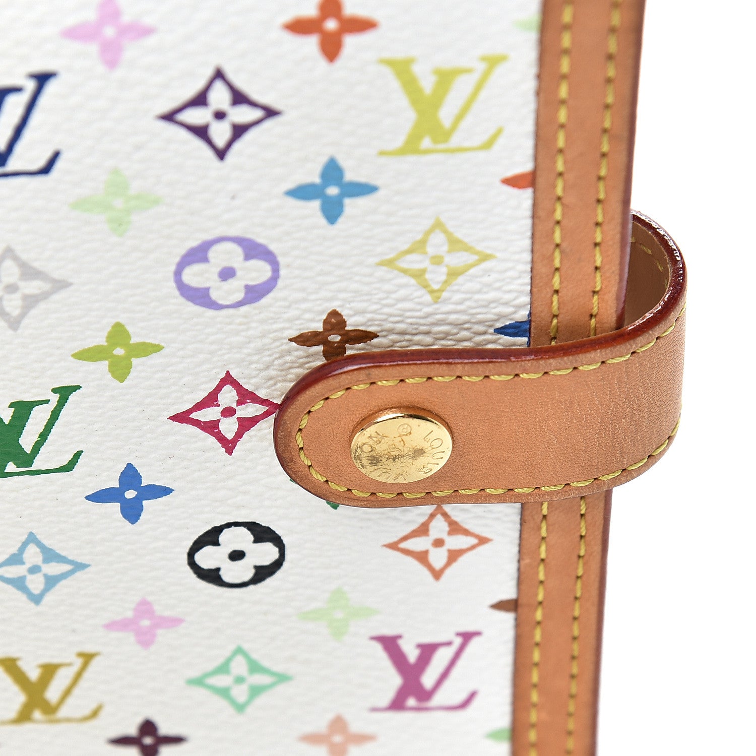 Louis Vuitton Monogram Multicolor Small Ring Agenda Cover White 14 of 14