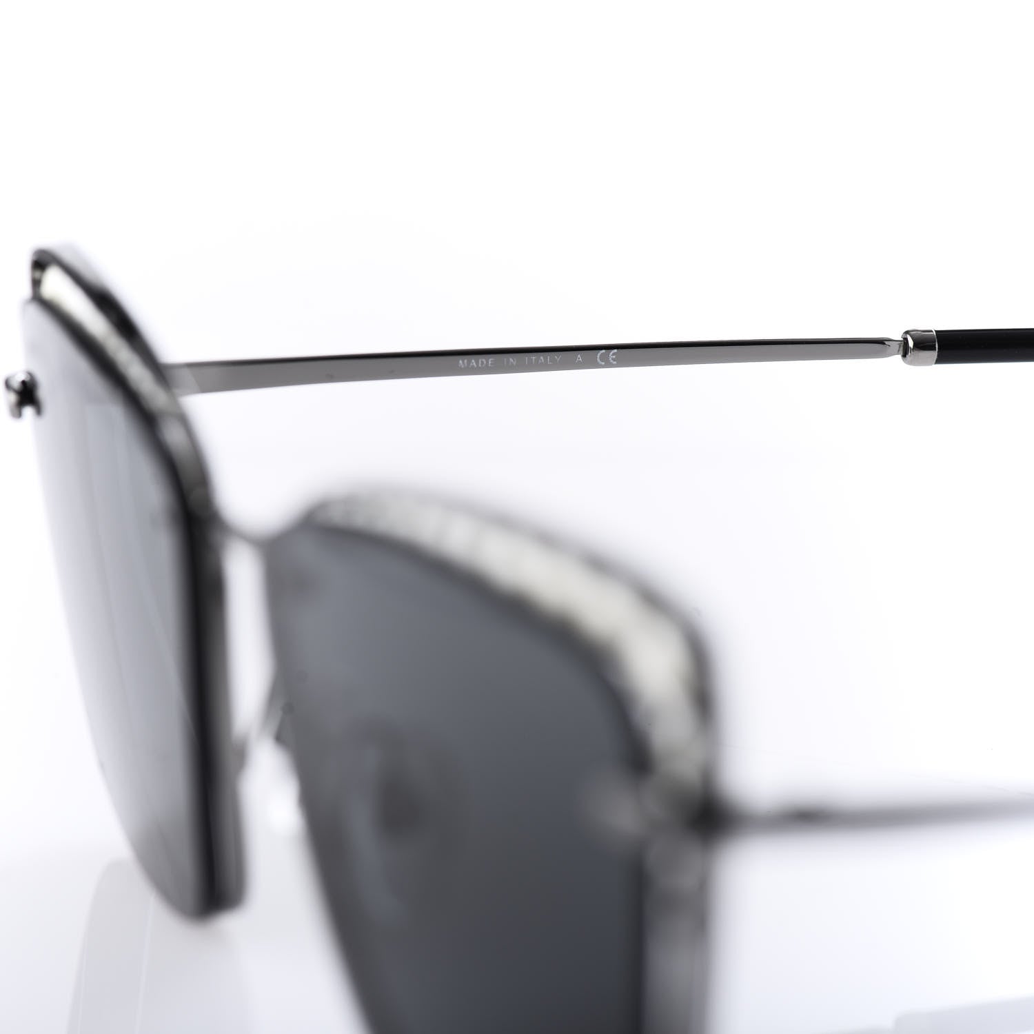 Chanel Square Frame Pearl Sunglasses 4235-H Dark Grey 6 of 8