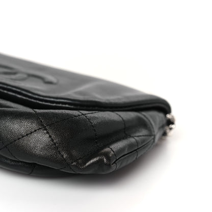 Chanel Lambskin Half Moon Wallet On Chain WOC Black 10 of 10