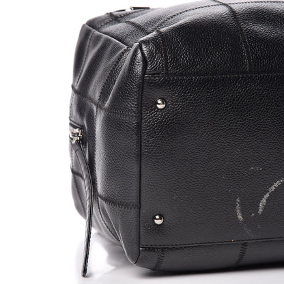 Chanel Caviar Square Stitched Bowler Black 5 of 11