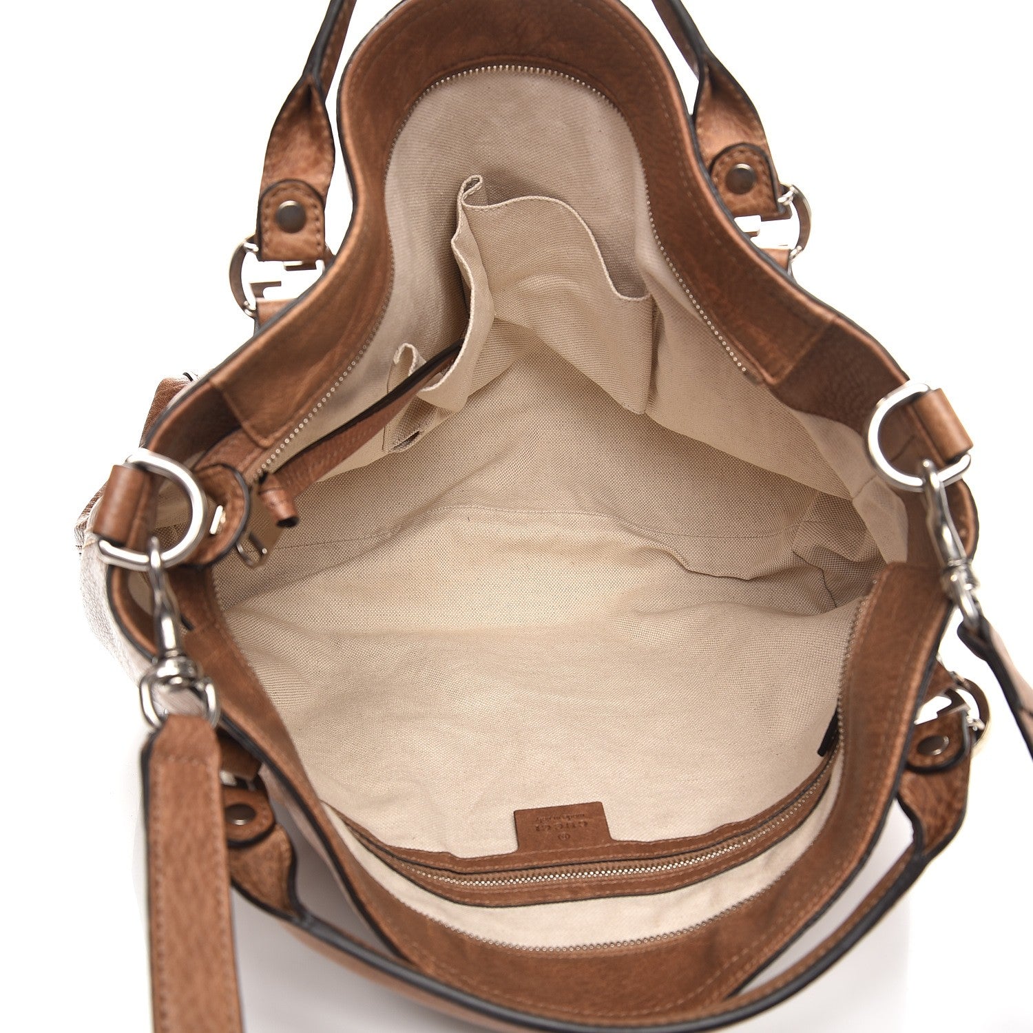 Gucci Pebbled Calfskin Medium Miss GG Top Handle Bag Light Cuir 6 of 11