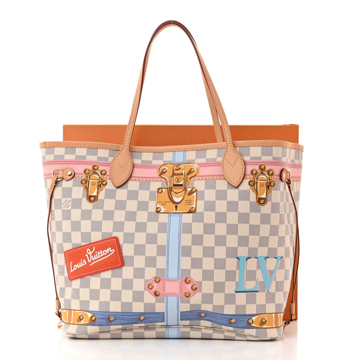 Damier Azur Summer Trunks Neo Neverfull MM