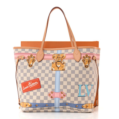 Louis Vuitton Damier Azur Summer Trunks Neo Neverfull MM 11 of 11