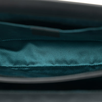 Gucci Suede Patent Web Dragon Embroidered Small Ophidia Chain Shoulder Bag Blue Black 5 of 11