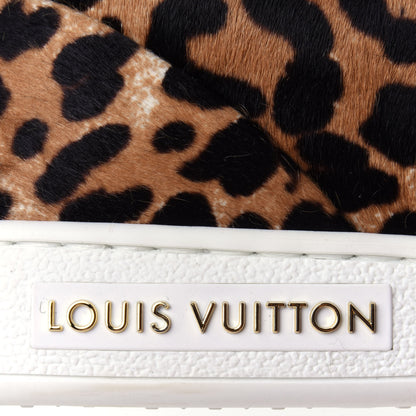 Louis Vuitton Calfskin Pony Hair Leopard Monogram Frontrow Sneakers 35 11 of 11