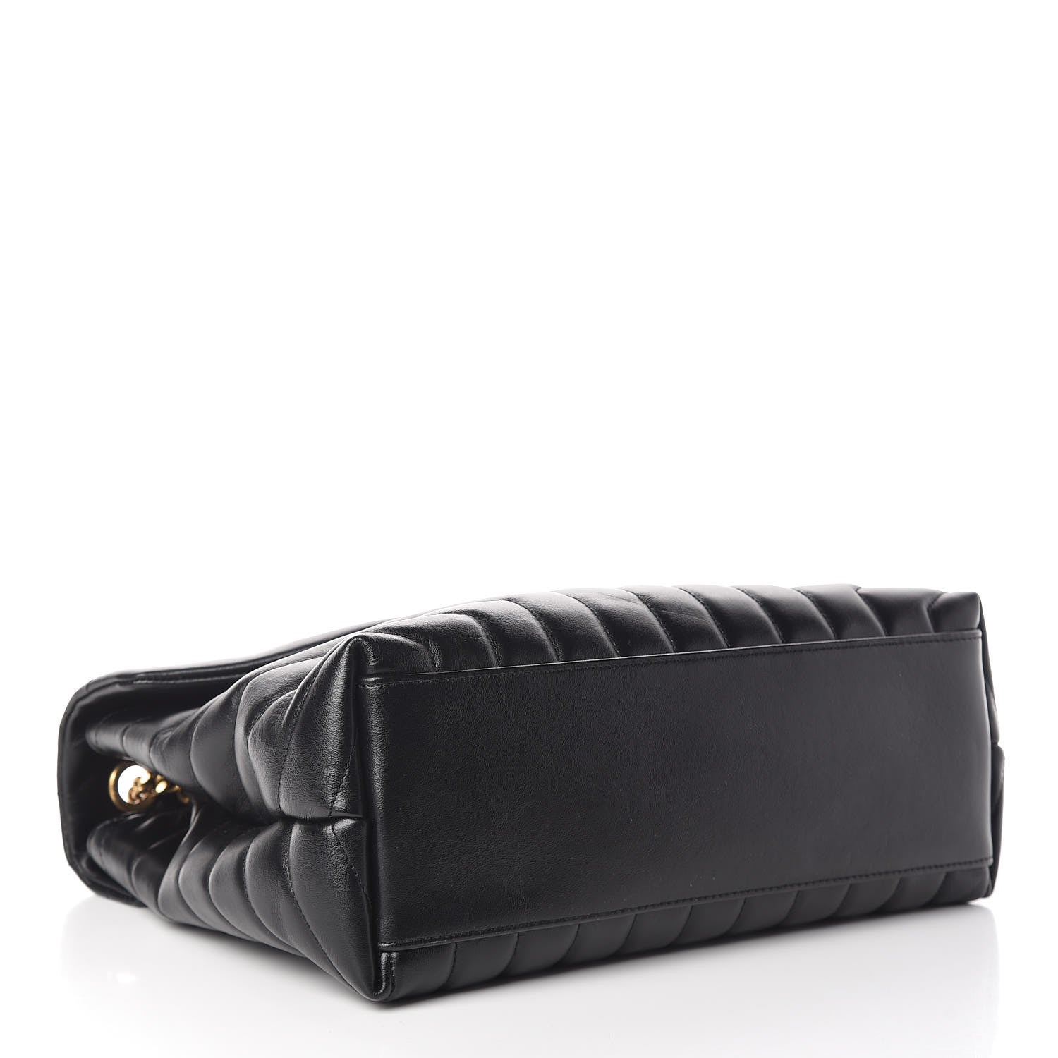 Saint Laurent Calfskin Y Quilted Monogram Medium Loulou Chain Satchel Black 4 of 11