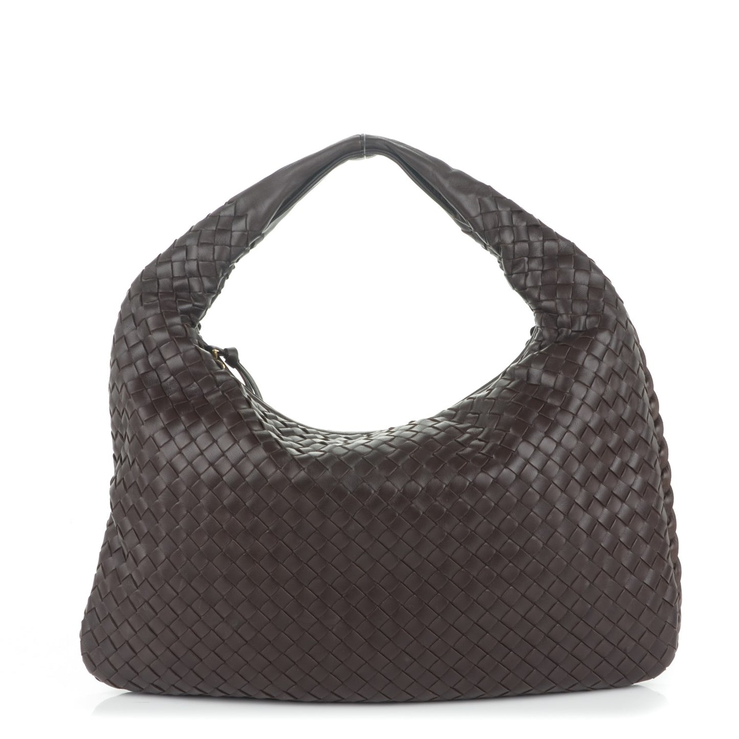 Nappa Intrecciato Medium Veneta Hobo Ebano