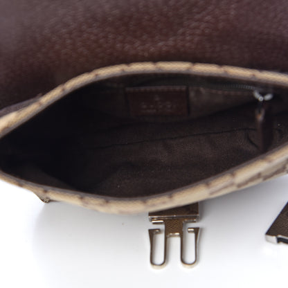 Gucci Monogram Waist Pouch Bag Dark Brown 5 of 12