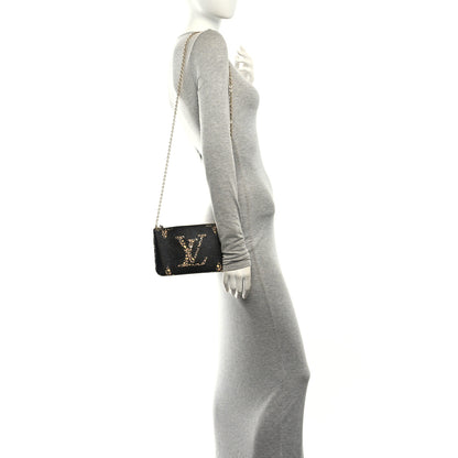 Louis Vuitton Monogram Giant Jungle Pochette Double Zip Black 2 of 12