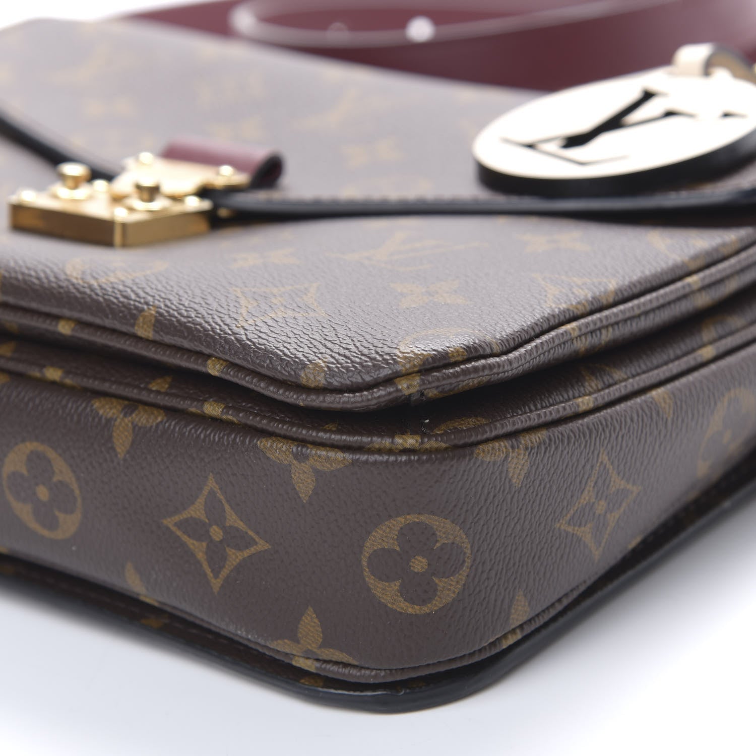 Louis Vuitton Monogram Braided Pochette Metis Safran 7 of 8