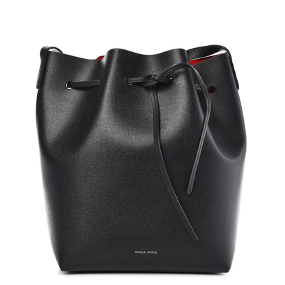 Mansur Gavriel Saffiano Bucket Bag Black Flamma 1 of 13