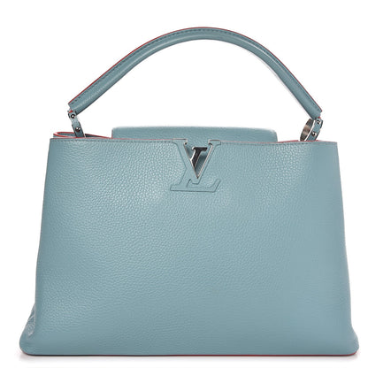 Louis Vuitton Taurillon Capucines MM Ciel 1 of 7