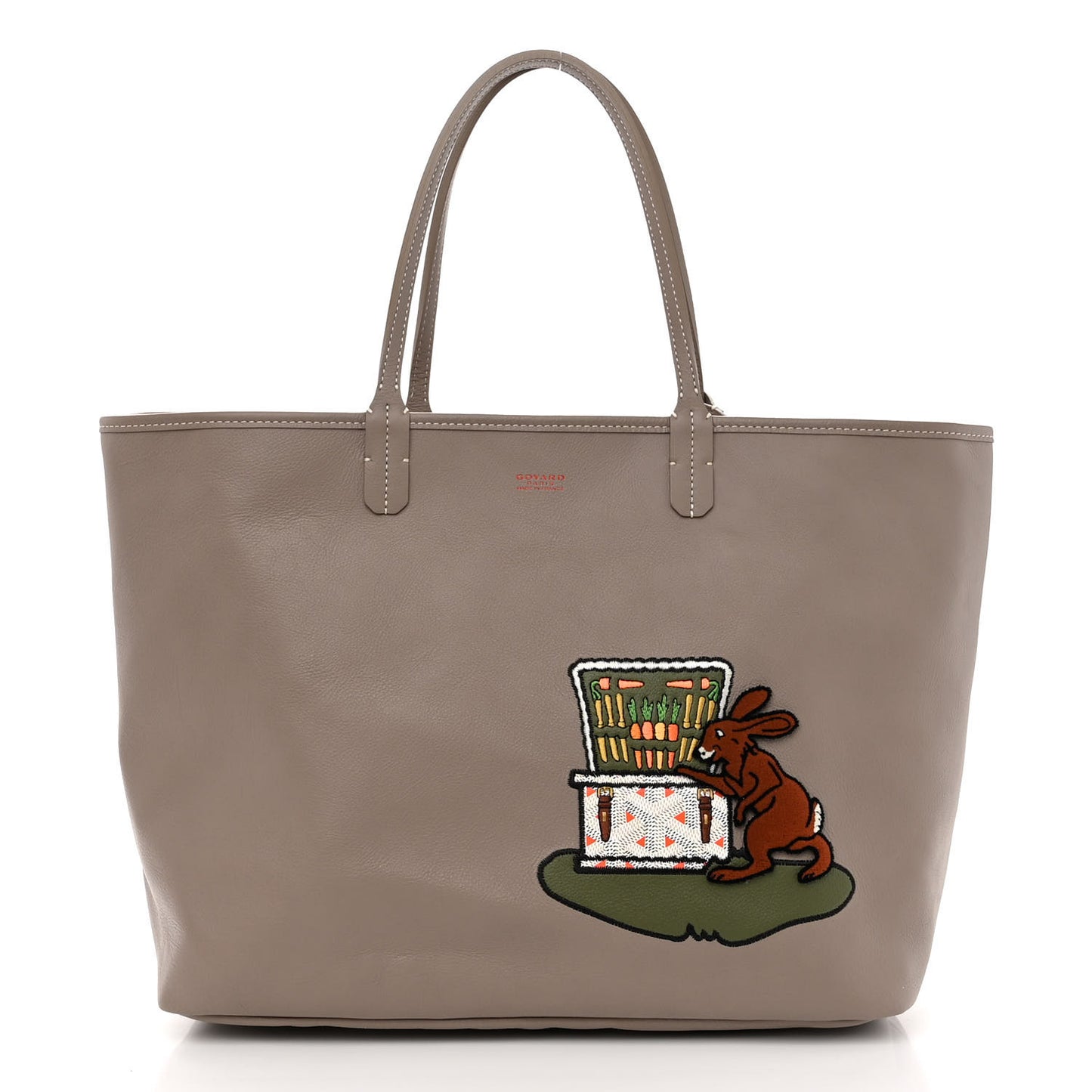 Goyardine Reversible Bunny Anjou GM Grey