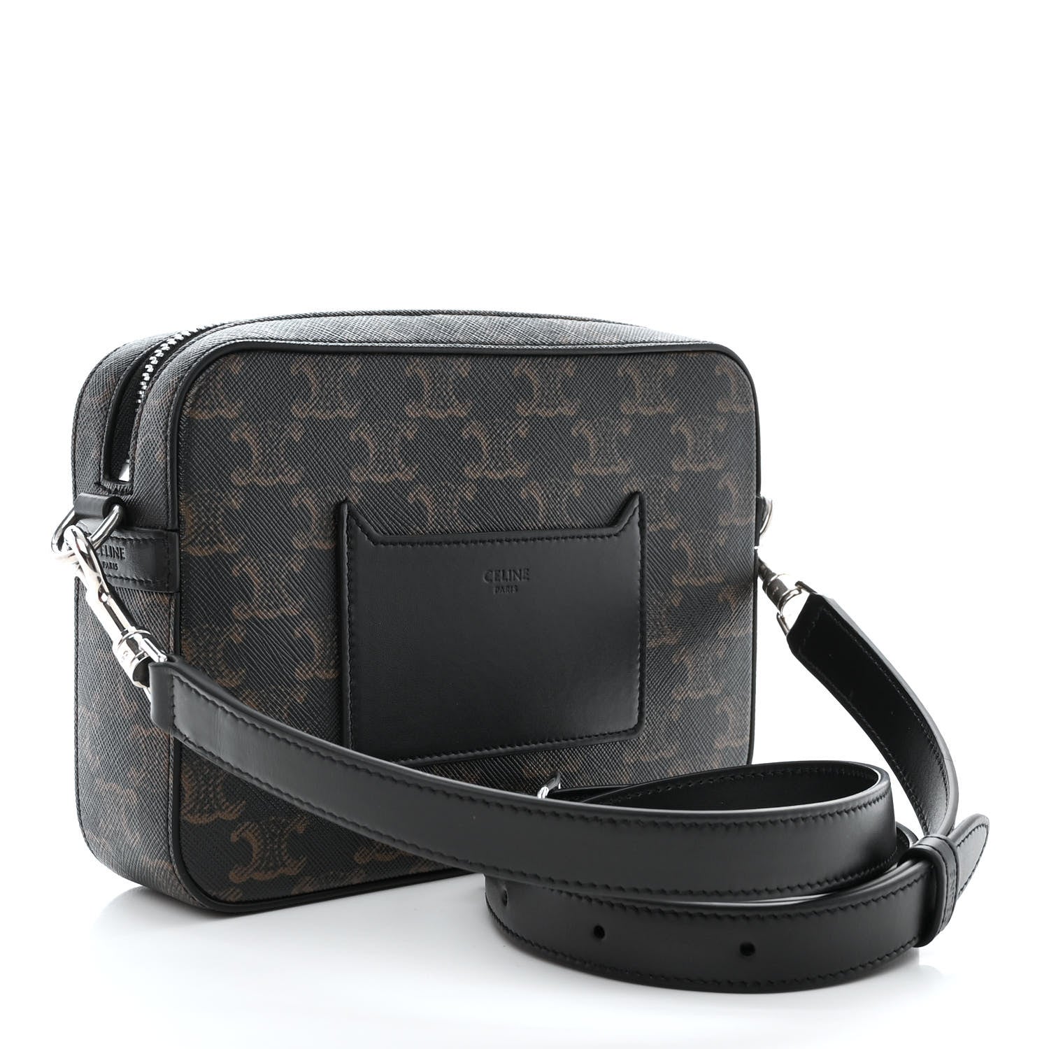 Celine Triomphe Canvas Small Messenger Bag Black 3 of 12