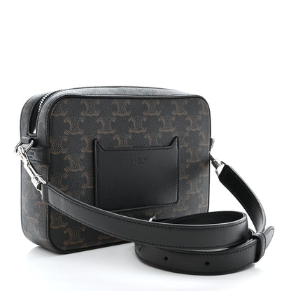 Celine Triomphe Canvas Small Messenger Bag Black 3 of 12