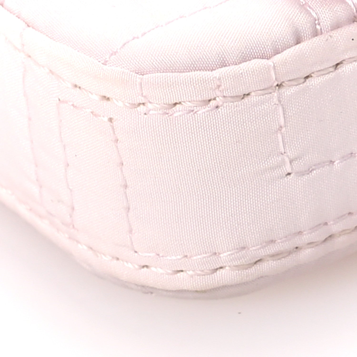 Fendi Nylon Nappa FF Embroidered Nano Baguette Maxi Handle Charm Light Pink 10 of 11