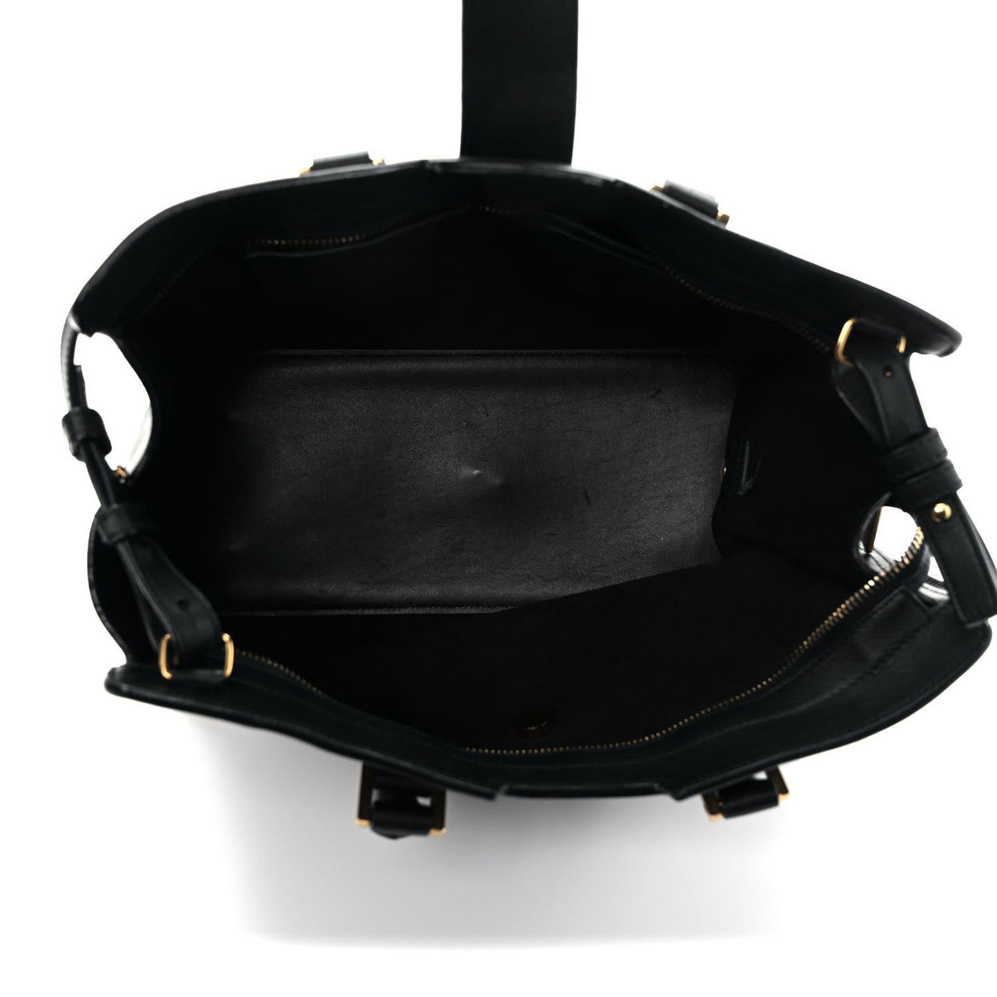 Calfskin Small Classic Y Cabas Black