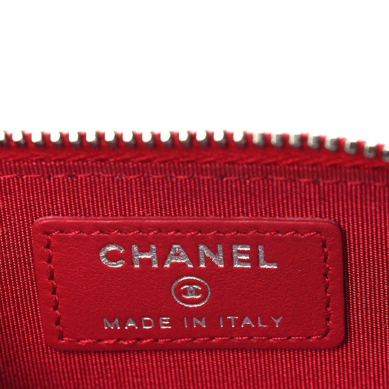 Chanel Caviar Quilted Diamond CC Zip Coin Purse Dark Pink 6 of 8