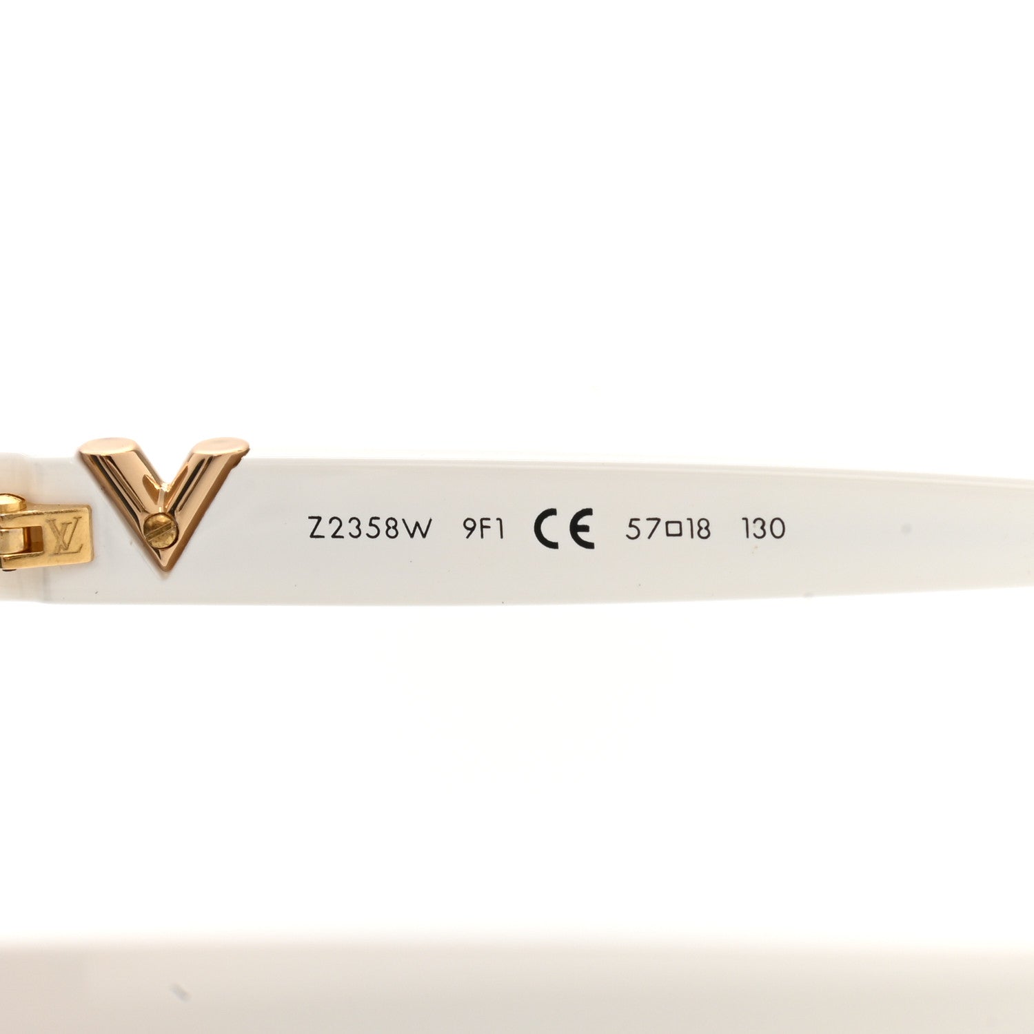 Louis Vuitton Acetate Aviator Serpico Studded Sunglasses Z2358W White 6 of 9