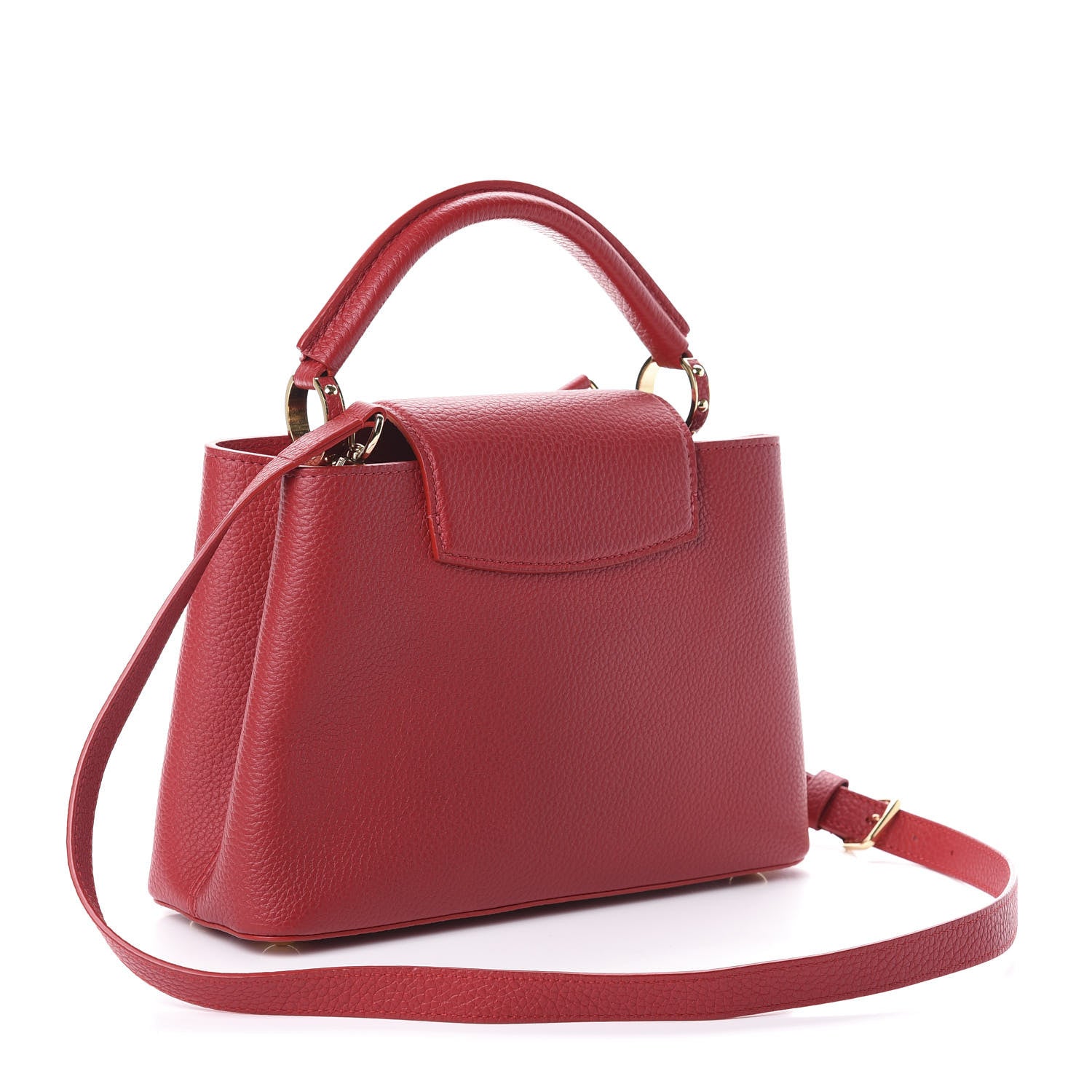 Louis Vuitton Taurillon Capucines BB Rubis 3 of 8