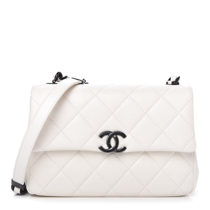 Chanel Caviar Quilted My Everything Flap White Black 1 of 11