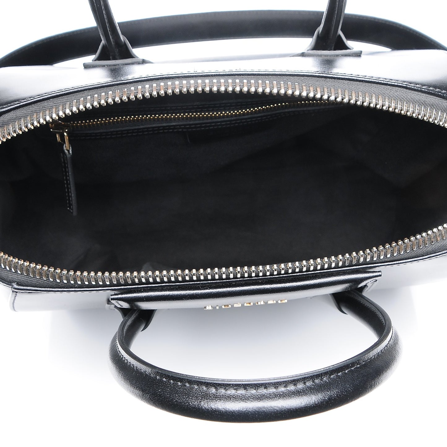 Shiny Lord Calfskin Medium Antigona Black