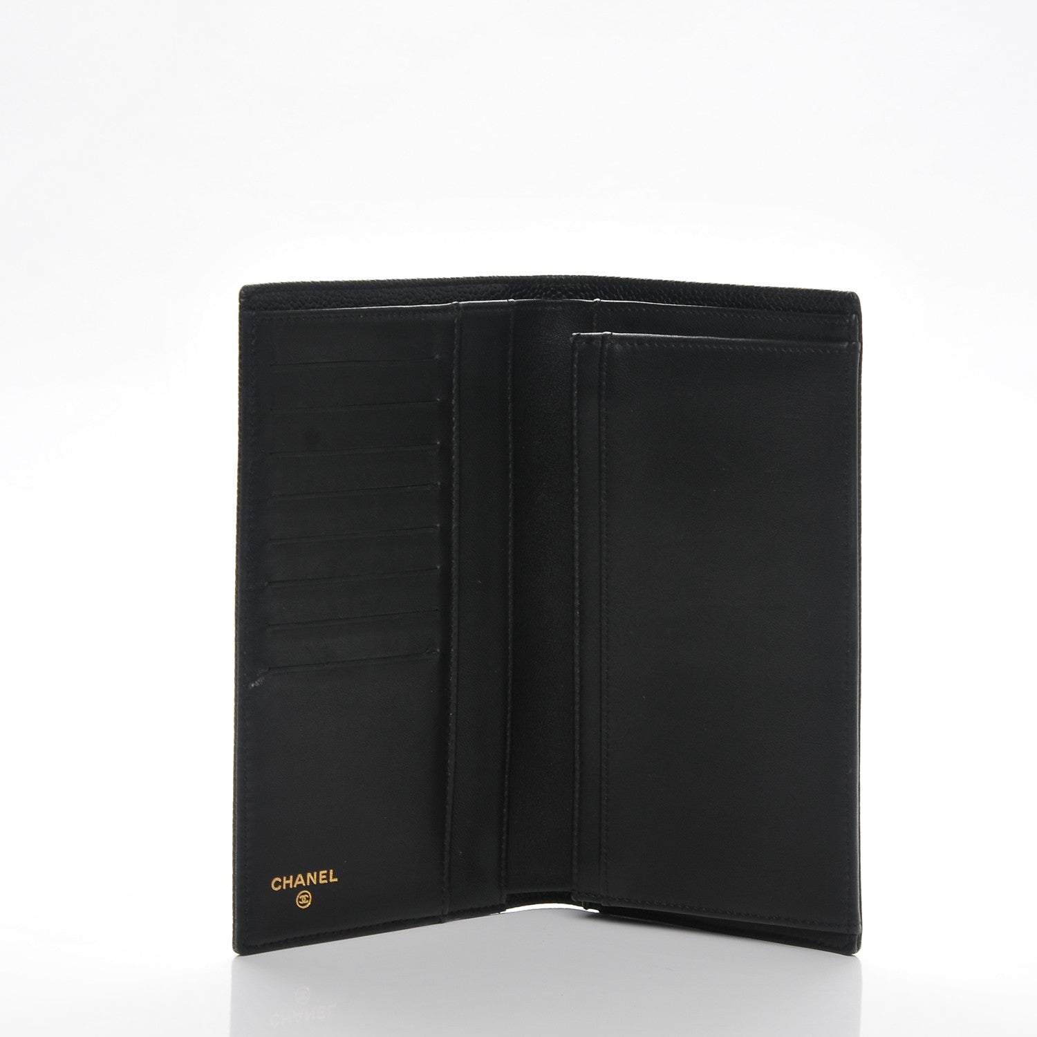 Chanel Caviar Timeless CC Yen Wallet Black 5 of 8